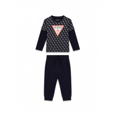 GUESS σετ μπλούζα με παντελόνι φόρμας N5YG00K8HM4-P7SR μπλε